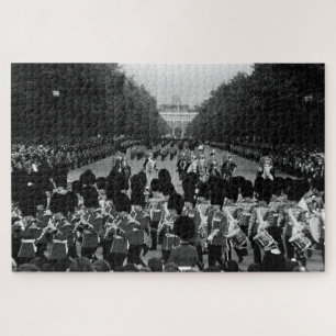 Puzzle Vintage Angleterre Gardes de retour le long du cen