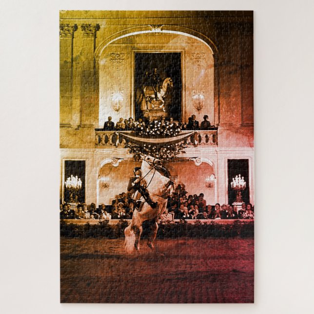 Puzzle Vintage Autriche Vienne Courbette espagnole (Vertical)