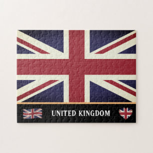Puzzle Vintage British Flag et anglais/Royaume-Uni