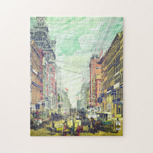 Puzzle Vintage Broadway, New York (années 1880)