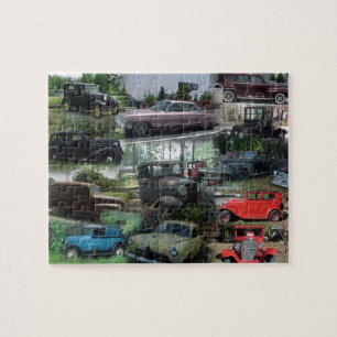 Puzzle Vintage Car Collage