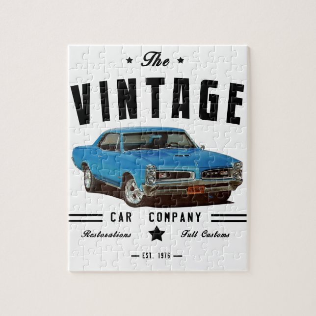 Puzzle Vintage Car Company (Vertical)