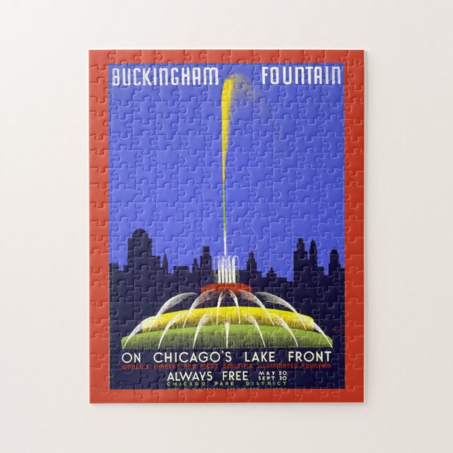 Puzzle Vintage Chicago Buckingham (Vertical)