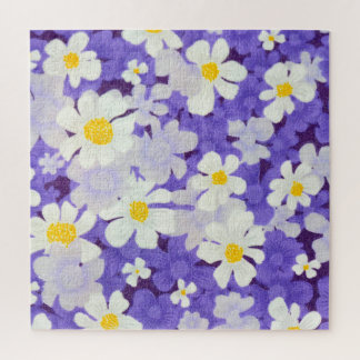 Puzzle Vintage coloré : Motif Fleur sans couture