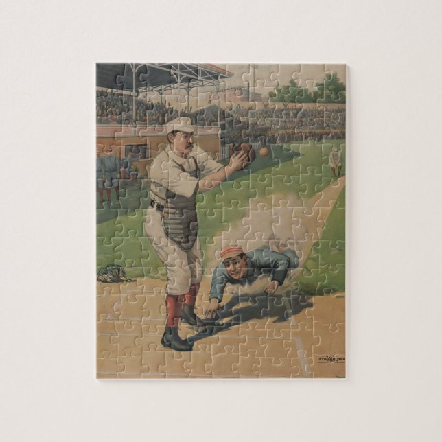 Puzzle vintage de base-ball (Vertical)