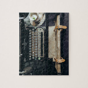 Puzzle vintage de machine à écrire