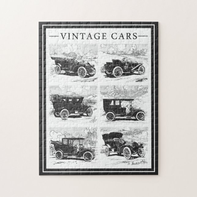 Puzzle vintage de voitures (Vertical)