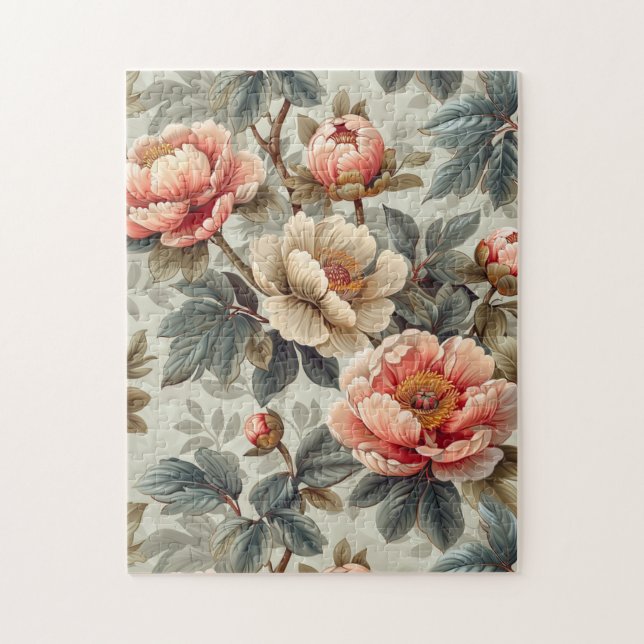 Puzzle Vintage élégant floral (Vertical)