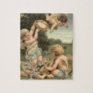 Puzzle Vintage Elegante Kunst Cherubs