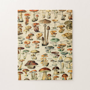 Puzzle Vintage Fungi Mushroom print