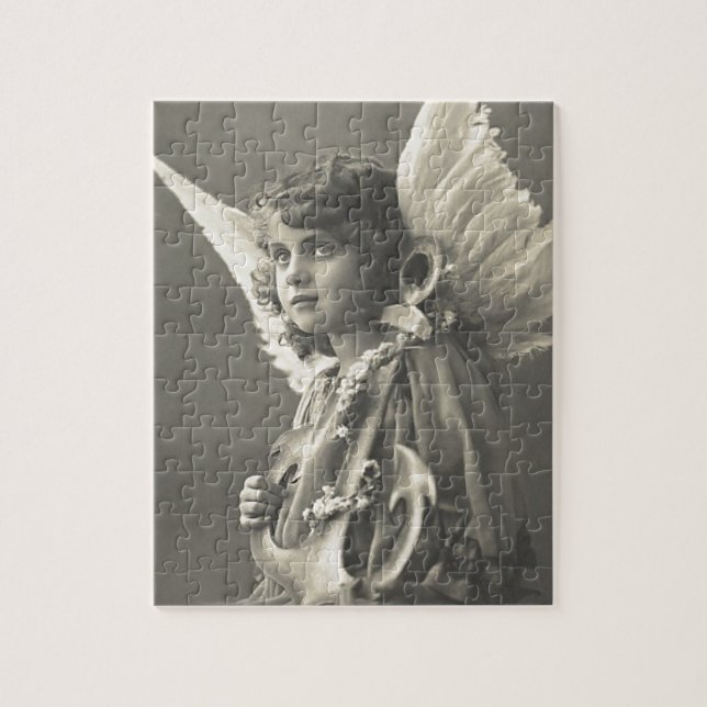 Puzzle Vintage Girl Angel (Vertical)