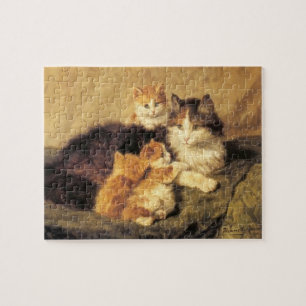 Puzzle Vintage Henriëtte Ronner Peinture de chats de Knip