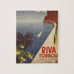 Puzzle Vintage Lake Garda Riva Torbole Italie Tourisme Ar