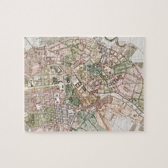 Puzzle Vintage Map of Berlin (Horizontal)