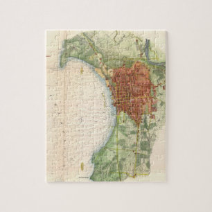 Puzzle Vintage Map of Burlington