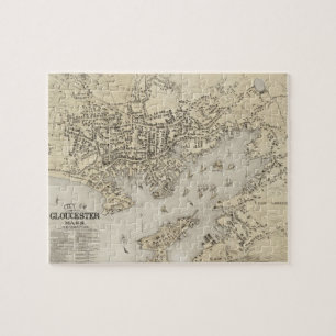 Puzzle Vintage Map of Gloucester Massachusetts