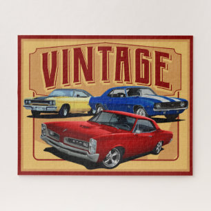 Puzzle Vintage Muscle Cars