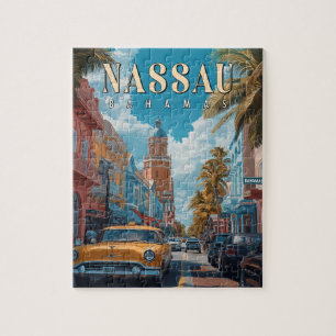 Puzzle Vintage Nassau Bahamas - Classique Tropical