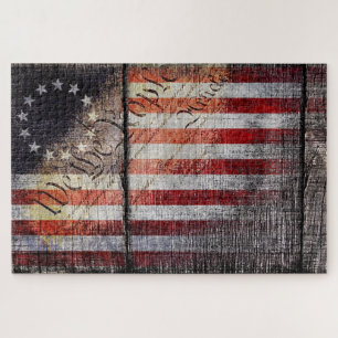 Puzzle Vintage Nous Les Gens Betsy Ross Drapeau