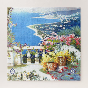 Puzzle Vintage San Remo Italie Europe Illustration de voy