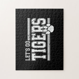 Puzzle Vintage Tigers School Sports Nom Retro