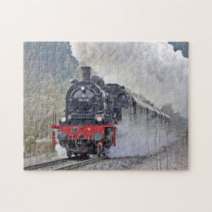 Puzzle Vintage Train Steam Locomotive