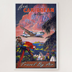 Puzzle Vintage Travel Caribbean