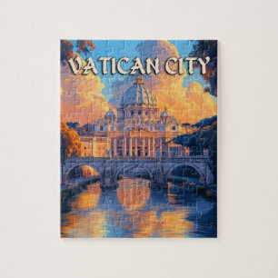 Puzzle Vintage Vatican City Travel