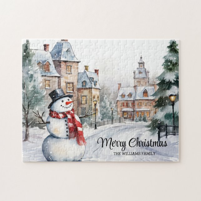 Puzzle Vintage Village de Noël (Horizontal)