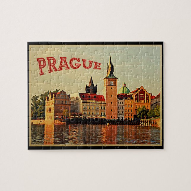 Puzzle Vintage voyage de Prague (Horizontal)