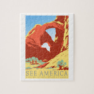 Puzzle Vintage voyage du Colorado Co de parc national de