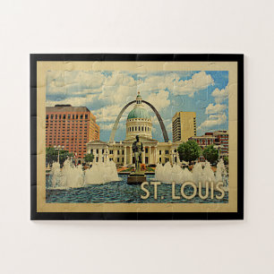 Puzzle Vintage voyage du Missouri de Saint Louis