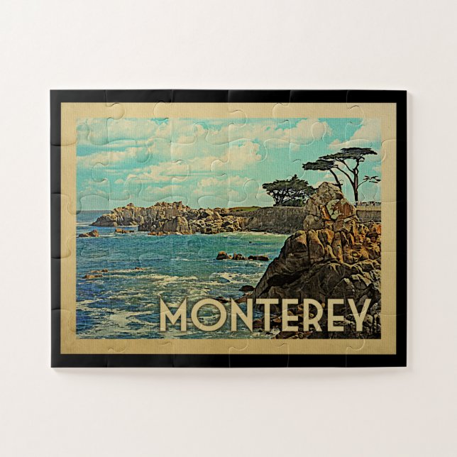 Puzzle Vintage voyage Monterey California (Horizontal)