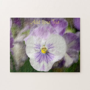 Puzzle Violas violets et blancs par Shirley Taylor