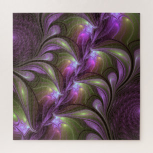 Puzzle Violet Abstrait violet violet kaki fractal