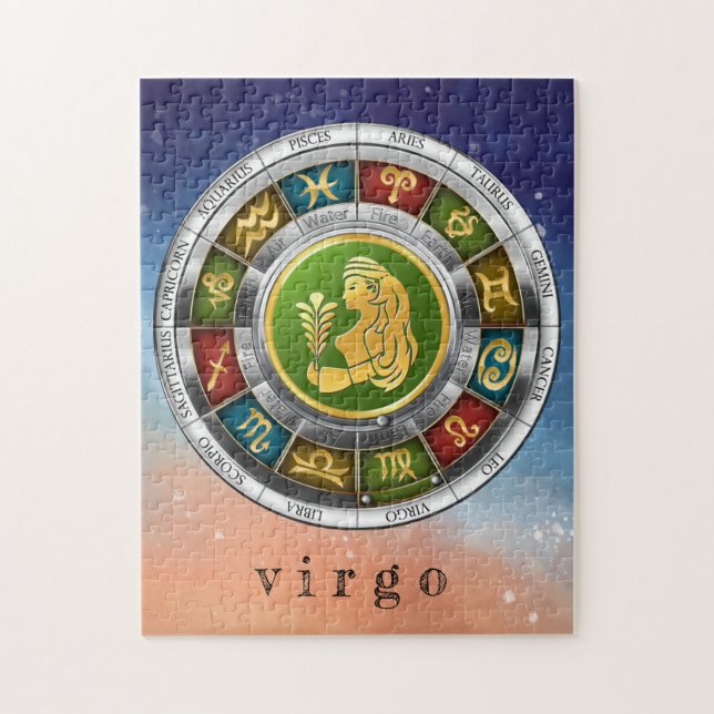 Puzzle Virgo (23 août-22 septembre). Signes de zodiaque. (Vertical)