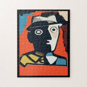 Puzzle Visage Abstrait Art déco
