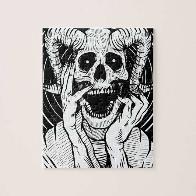 Puzzle visage de diable (Vertical)