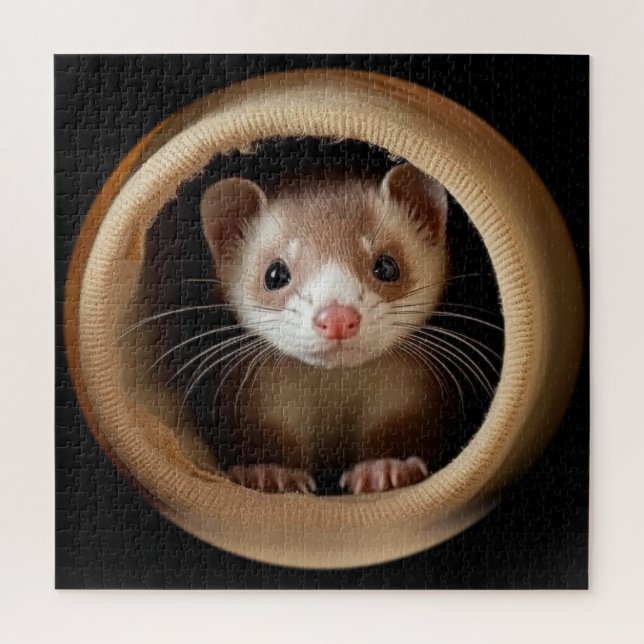 Puzzle Visage du Ferret de bébé - Ferrets mignons (Vertical)