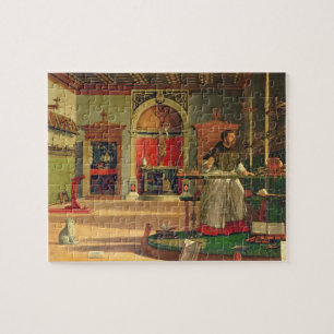 Puzzle Vision de St. Augustine, 1502-08 (huile sur toile)