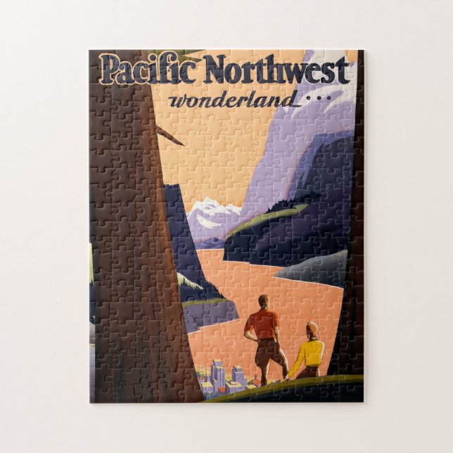 Puzzle Visitez le Pacifique Nord-Ouest du pays des mervei (Vertical)
