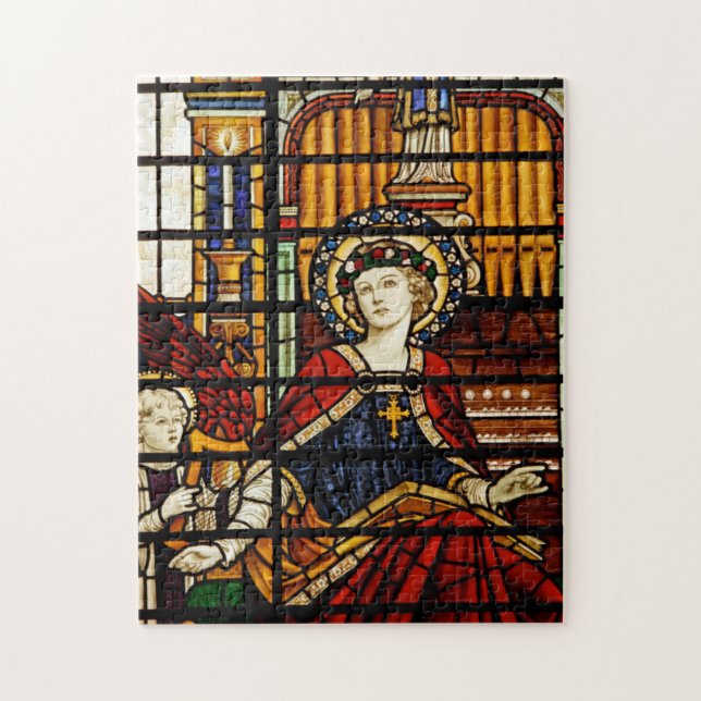 Puzzle Vitrail de Saint Cecilia (Vertical)