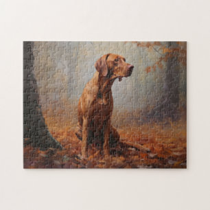Puzzle Vizsla à l'automne Feuilles automne Inspire