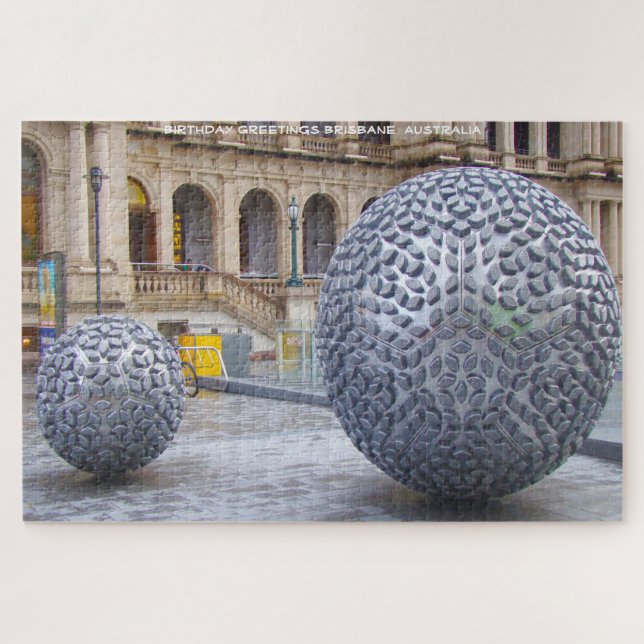 Puzzle Voeux d'anniversaire Brisbane Australie (Horizontal)