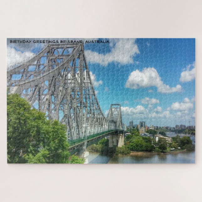 Puzzle Voeux d'anniversaire Brisbane Australie (Horizontal)