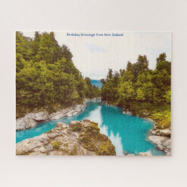 Puzzle Voeux d'anniversaire de la Nouvelle-Zélande (Horizontal)