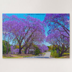 Puzzle Vœux d'anniversaire Jacaranda Arbres Australie