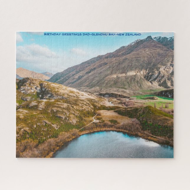 Puzzle Voeux d'anniversaire Papa-Glendhu Bay-Nouvelle-Zél (Horizontal)