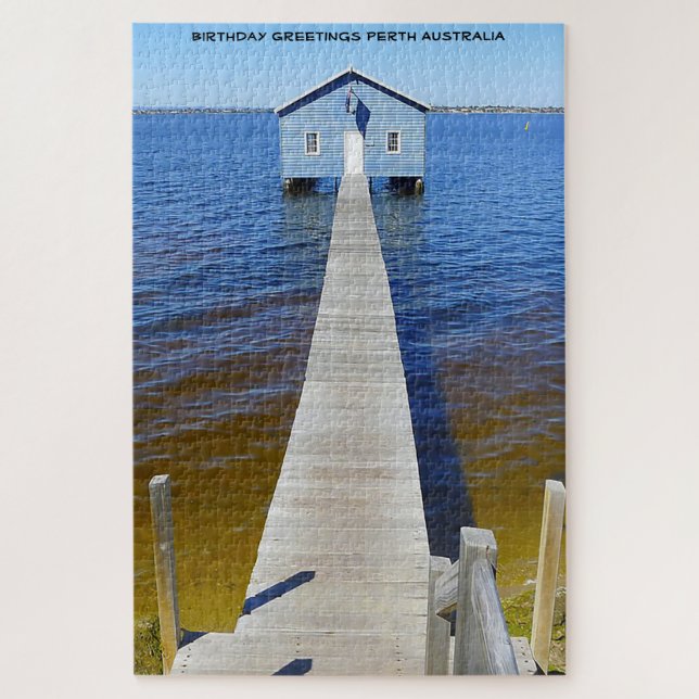 Puzzle Voeux d'anniversaire Perth Australie (Vertical)