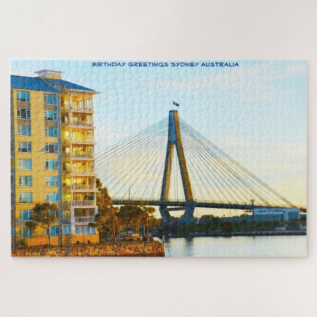 Puzzle Voeux d'anniversaire Sydney Australie (Horizontal)